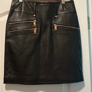 Leather skirt